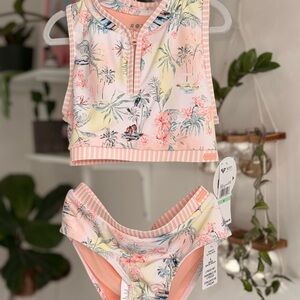 Roxy Pink Butterfly Bikini Set